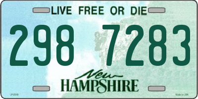 NH license plate 2987283