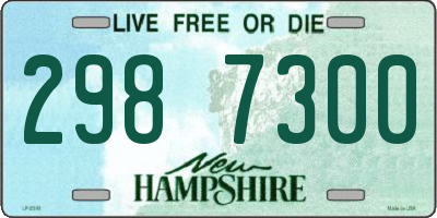 NH license plate 2987300