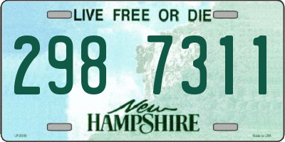 NH license plate 2987311