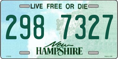 NH license plate 2987327