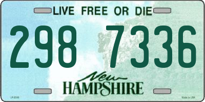 NH license plate 2987336
