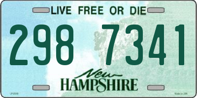 NH license plate 2987341
