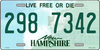NH license plate 2987342