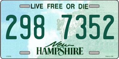 NH license plate 2987352