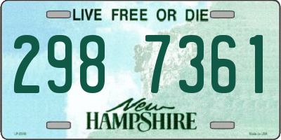 NH license plate 2987361