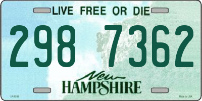 NH license plate 2987362