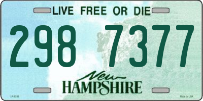 NH license plate 2987377