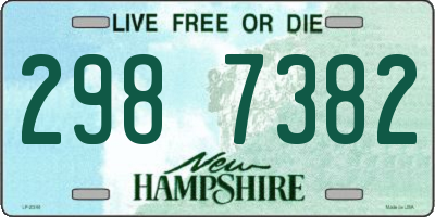 NH license plate 2987382