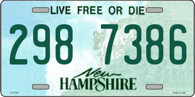 NH license plate 2987386