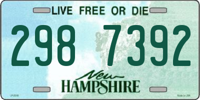 NH license plate 2987392