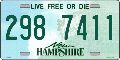 NH license plate 2987411