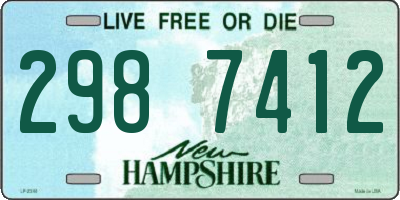 NH license plate 2987412
