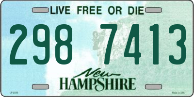NH license plate 2987413