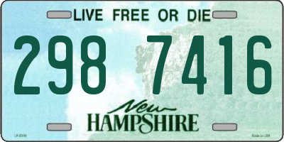 NH license plate 2987416