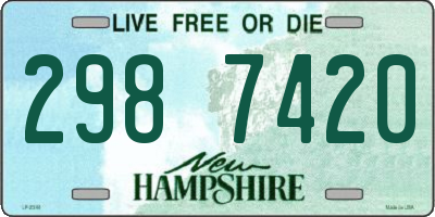 NH license plate 2987420