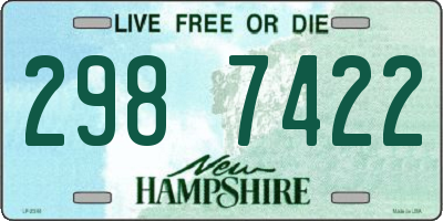 NH license plate 2987422