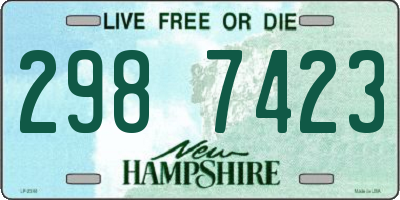 NH license plate 2987423