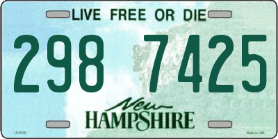 NH license plate 2987425