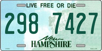 NH license plate 2987427