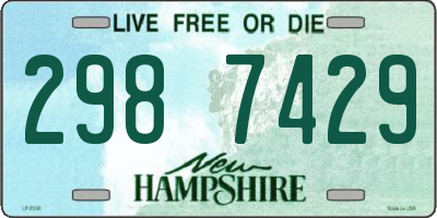 NH license plate 2987429
