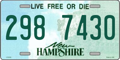 NH license plate 2987430