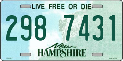 NH license plate 2987431