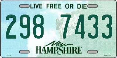NH license plate 2987433
