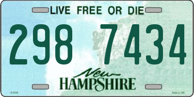 NH license plate 2987434