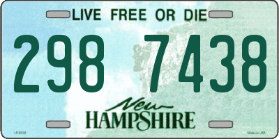 NH license plate 2987438