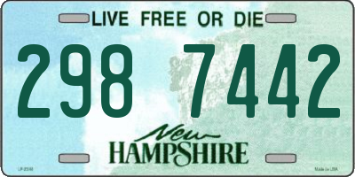 NH license plate 2987442
