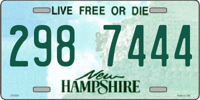 NH license plate 2987444