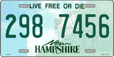 NH license plate 2987456