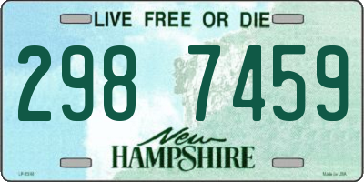 NH license plate 2987459