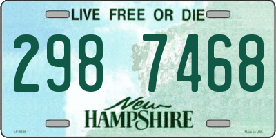 NH license plate 2987468