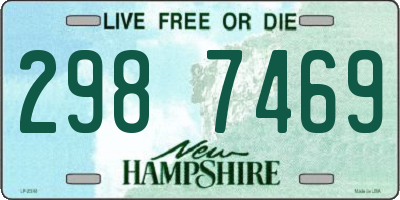 NH license plate 2987469