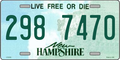 NH license plate 2987470