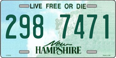 NH license plate 2987471