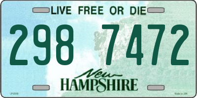 NH license plate 2987472