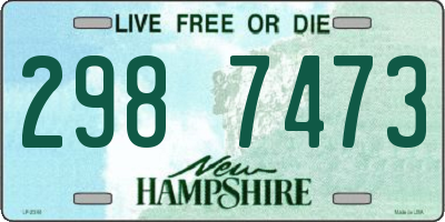 NH license plate 2987473