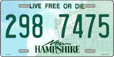 NH license plate 2987475