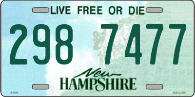 NH license plate 2987477