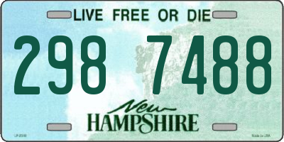 NH license plate 2987488