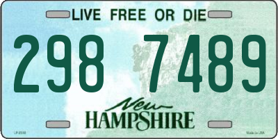 NH license plate 2987489