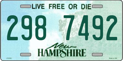 NH license plate 2987492