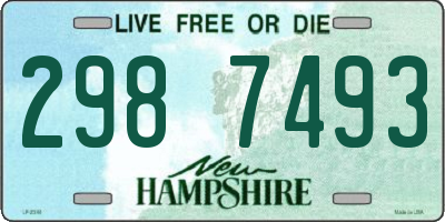NH license plate 2987493