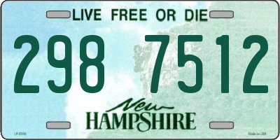 NH license plate 2987512