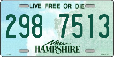 NH license plate 2987513