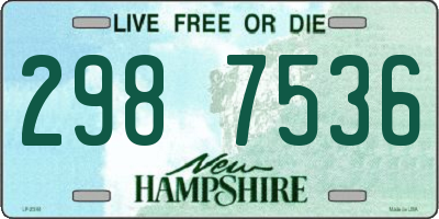 NH license plate 2987536