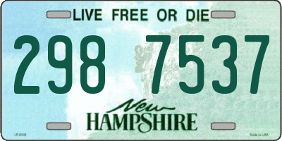 NH license plate 2987537