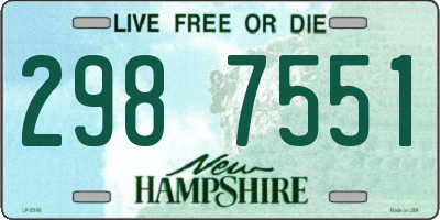 NH license plate 2987551
